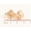 Серьги Xuping цвет Позолота 18K английский замок "Ромбы с узором" фото №2 Серьги Xuping цвет Позолота 18K английский замок "Ромбы с узором" фото №2