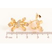 Серьги Xuping цвет Позолота 18K английский замок "Декоративный узор с кристаллами" фото №2 Серьги Xuping цвет Позолота 18K английский замок "Декоративный узор с кристаллами" фото №2