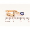 Сережки Xuping колір Позолота 18K англійський замок "Підвіски з синіми кристалами" фото №2 Сережки Xuping колір Позолота 18K англійський замок "Підвіски з синіми кристалами" фото №2