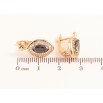 Серьги Xuping цвет Позолота 18K английский замок "Черные кристаллы в обрамлении" фото №2 Серьги Xuping цвет Позолота 18K английский замок "Черные кристаллы в обрамлении" фото №2