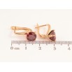 Серьги Xuping цвет Позолота 18K английский замок "Красные кристаллы на дужках" ø 7мм фото №2 Серьги Xuping цвет Позолота 18K английский замок "Красные кристаллы на дужках" ø 7мм фото №2