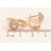 Серьги Xuping цвет Позолота 18K английский замок "Узор с инкрустацией кристаллами" фото №2 Серьги Xuping цвет Позолота 18K английский замок "Узор с инкрустацией кристаллами" фото №2