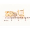 Серьги Xuping цвет Позолота 18K английский замок "Узор с инкрустацией кристаллов" фото №2