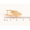 Сережки Xuping колір Позолота 18K англійський замок "Ромбовий візерунок з кристалами" фото №2 Сережки Xuping колір Позолота 18K англійський замок "Ромбовий візерунок з кристалами" фото №2