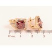 Серьги Xuping цвет Позолота 18K английский замок "Узор с красными кристаллами" фото №2 Серьги Xuping цвет Позолота 18K английский замок "Узор с красными кристаллами" фото №2
