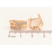 Серьги Xuping цвет Позолота 18K английский замок "Узор с кристаллами" фото №2 Серьги Xuping цвет Позолота 18K английский замок "Узор с кристаллами" фото №2