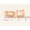 Серьги Xuping цвет Позолота 18K английский замок "Узор с кристаллами" фото №2 Серьги Xuping цвет Позолота 18K английский замок "Узор с кристаллами" фото №2