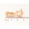 Серьги Xuping цвет Позолота 18K английский замок "Узор с кристаллами" фото №2 Серьги Xuping цвет Позолота 18K английский замок "Узор с кристаллами" фото №2