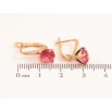 Серьги Xuping цвет Позолота 18K английский замок "Малиновые кристаллы на дужках" ø 7мм фото №2 Серьги Xuping цвет Позолота 18K английский замок "Малиновые кристаллы на дужках" ø 7мм фото №2