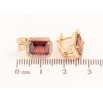 Серьги Xuping цвет Позолота 18K английский замок "Красные кристаллы в обрамлении" фото №2 Серьги Xuping цвет Позолота 18K английский замок "Красные кристаллы в обрамлении" фото №2
