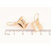 Серьги Xuping цвет Позолота 18K французский замок "Ромбы с узором" фото №2 Серьги Xuping цвет Позолота 18K французский замок "Ромбы с узором" фото №2