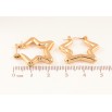 Серьги Xuping цвет позолота 18K итальянский замок звезды фото №2 Серьги Xuping цвет позолота 18K итальянский замок звезды фото №2