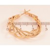Серьги Xuping цвет позолота 18K итальянский замок декоративные ø 2.5см фото №2 Серьги Xuping цвет позолота 18K итальянский замок декоративные ø 2.5см фото №2