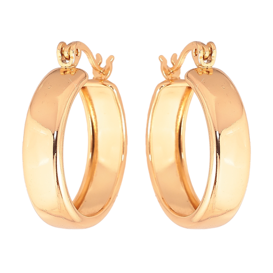 Серьги Xuping цвет позолота 18K кольца (конго) Классика ø 2см фото №1 Серьги Xuping цвет позолота 18K кольца (конго) Классика ø 2см фото №1