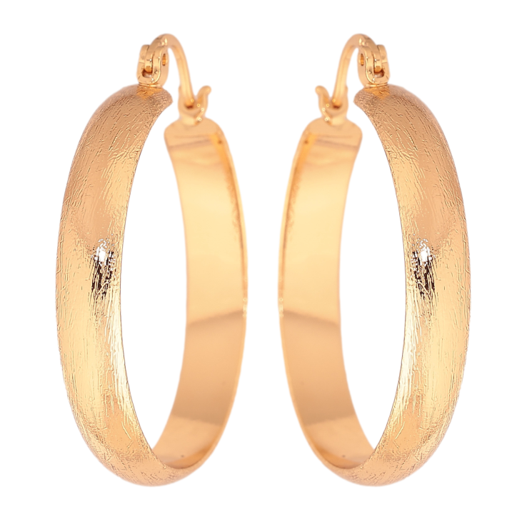 Сережки Xuping колір позолота 18K кільця (конго) Класика ø 3см фото №24