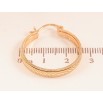 Серьги Xuping цвет позолота 18K кольца (конго) декоративный узор ø 2.5см фото №2 Серьги Xuping цвет позолота 18K кольца (конго) декоративный узор ø 2.5см фото №2