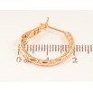 Серьги Xuping цвет позолота 18K кольца (конго) декоративный узор ø 2см фото №2 Серьги Xuping цвет позолота 18K кольца (конго) декоративный узор ø 2см фото №2