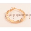 Серьги Xuping цвет позолота 18K кольца (конго) декоративный узор ø 2.5см фото №2 Серьги Xuping цвет позолота 18K кольца (конго) декоративный узор ø 2.5см фото №2