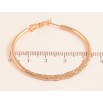 Серьги Xuping цвет позолота 18K кольца (конго) декоративный узор ø 4.5см фото №2