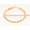 Серьги Xuping цвет позолота 18K кольца (конго) декоративный узор ø 4см фото №2