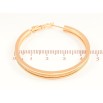 Серьги Xuping цвет позолота 18K кольца (конго) декоративный узор ø 4.5см фото №2