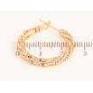 Серьги Xuping цвет Позолота 18K кольца (конго) "Декоративный узор" ø 2.5см фото №2 Серьги Xuping цвет Позолота 18K кольца (конго) "Декоративный узор" ø 2.5см фото №2