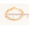 Серьги Xuping цвет Позолота 18K кольца (конго) "Декоративный узор" ø 2.5см фото №2 Серьги Xuping цвет Позолота 18K кольца (конго) "Декоративный узор" ø 2.5см фото №2