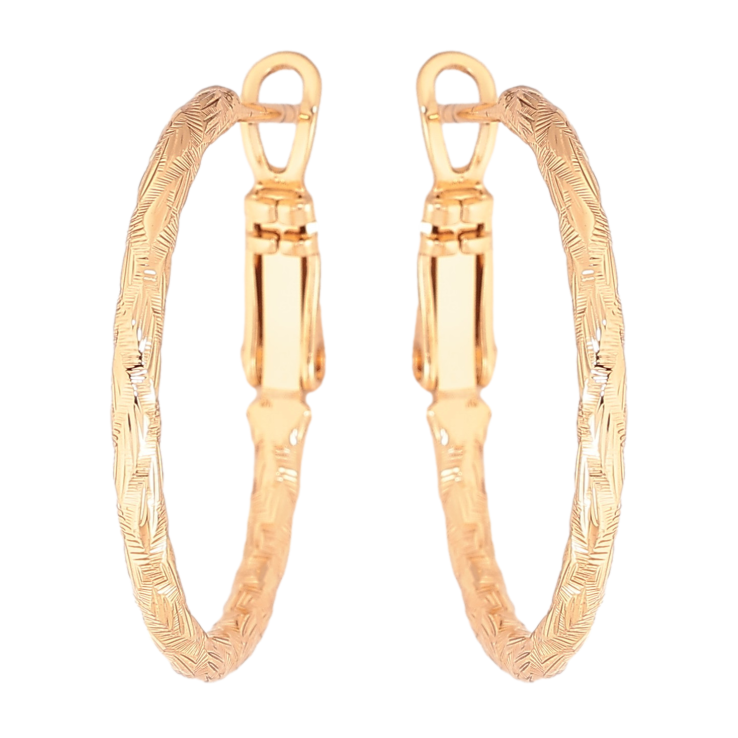 Серьги Xuping цвет Позолота 18K кольца (конго) "Декоративный узор" ø 2.5см фото №19 Серьги Xuping цвет Позолота 18K кольца (конго) "Декоративный узор" ø 2.5см фото №19