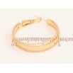 Серьги Xuping цвет Позолота 18K кольца (конго) "Декоративный узор" ø 3см фото №2