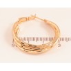 Серьги Xuping цвет Позолота 18K кольца (конго) "Декоративный узор" ø 3см фото №2 Серьги Xuping цвет Позолота 18K кольца (конго) "Декоративный узор" ø 3см фото №2