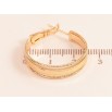 Сережки Xuping колір Позолота 18K кільця (конго) "Декоративний візерунок" ø 2.5см фото №2 Сережки Xuping колір Позолота 18K кільця (конго) "Декоративний візерунок" ø 2.5см фото №2