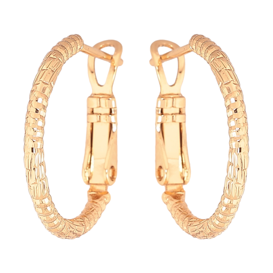 Серьги Xuping цвет Позолота 18K кольца (конго) "Декоративный узор" ø 2см фото №1 Серьги Xuping цвет Позолота 18K кольца (конго) "Декоративный узор" ø 2см фото №1