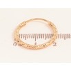 Серьги Xuping цвет Позолота 18K кольца (конго) "Декоративный узор" ø 2см фото №2