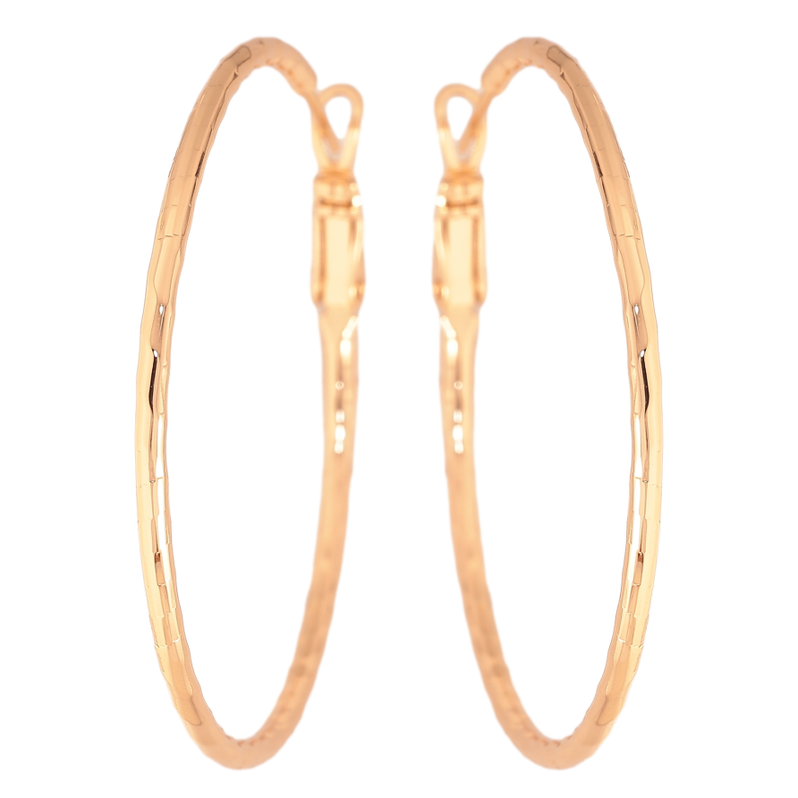 Серьги Xuping цвет Позолота 18K кольца (конго) "Декоративный узор" ø 4.5см фото №1 Серьги Xuping цвет Позолота 18K кольца (конго) "Декоративный узор" ø 4.5см фото №1