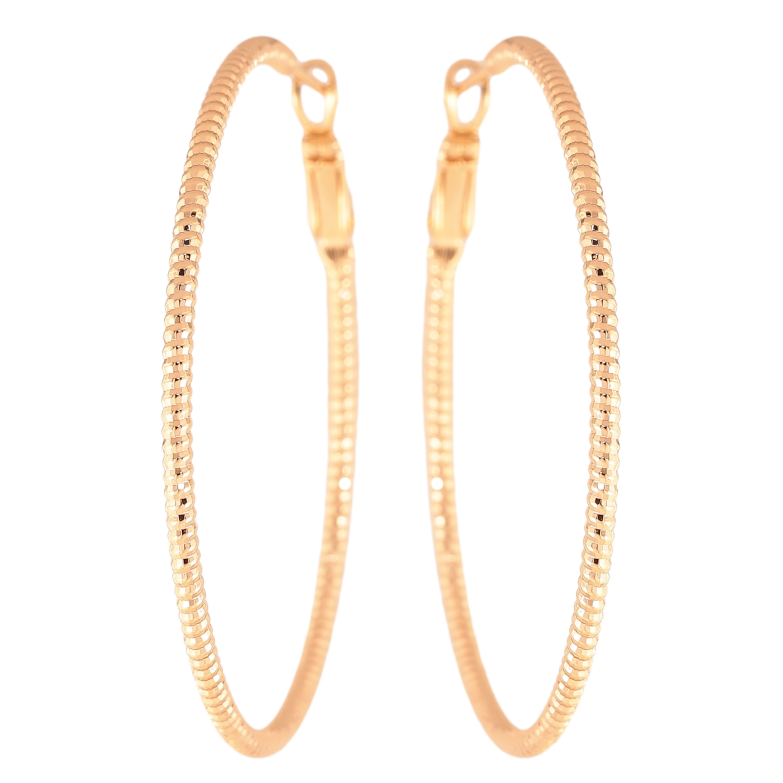 Серьги Xuping цвет Позолота 18K кольца (конго) "Декоративный узор" ø 5см фото №1 Серьги Xuping цвет Позолота 18K кольца (конго) "Декоративный узор" ø 5см фото №1