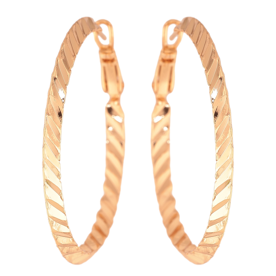 Серьги Xuping цвет Позолота 18K кольца (конго) "Декоративный узор" ø 4см фото №1 Серьги Xuping цвет Позолота 18K кольца (конго) "Декоративный узор" ø 4см фото №1