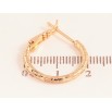 Сережки Xuping колір Позолота 18K кільця (конго) "Декоративний візерунок" ø 2см фото №2 Сережки Xuping колір Позолота 18K кільця (конго) "Декоративний візерунок" ø 2см фото №2