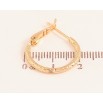 Сережки Xuping колір Позолота 18K кільця (конго) "Декоративний візерунок" ø 2см фото №2 Сережки Xuping колір Позолота 18K кільця (конго) "Декоративний візерунок" ø 2см фото №2