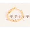 Серьги Xuping цвет Позолота 18K кольца (конго) "Декоративный узор" ø 2см фото №2 Серьги Xuping цвет Позолота 18K кольца (конго) "Декоративный узор" ø 2см фото №2