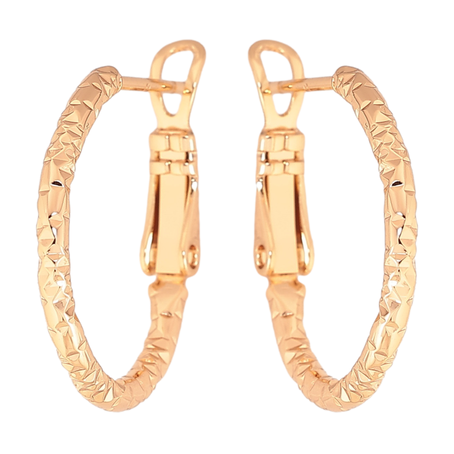 Серьги Xuping цвет Позолота 18K кольца (конго) "Декоративный узор" ø 2см фото №1 Серьги Xuping цвет Позолота 18K кольца (конго) "Декоративный узор" ø 2см фото №1