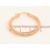 Серьги Xuping цвет Позолота 18K кольца (конго) "Декоративный узор" ø 3см фото №2 Серьги Xuping цвет Позолота 18K кольца (конго) "Декоративный узор" ø 3см фото №2