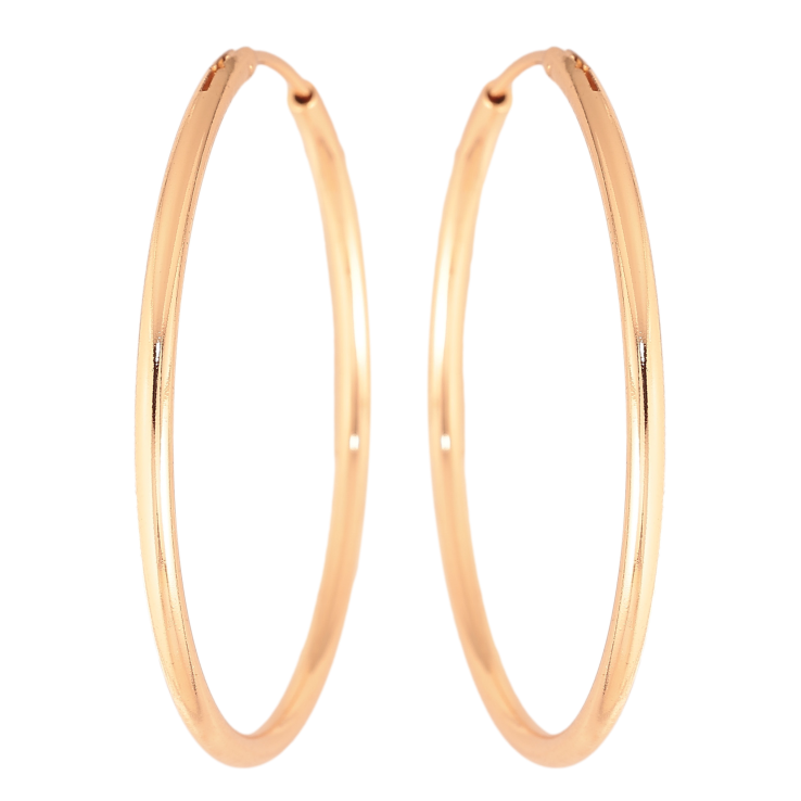 Серьги Xuping цвет Позолота 18K кольца (конго) "Классика" ø 4см фото №23
