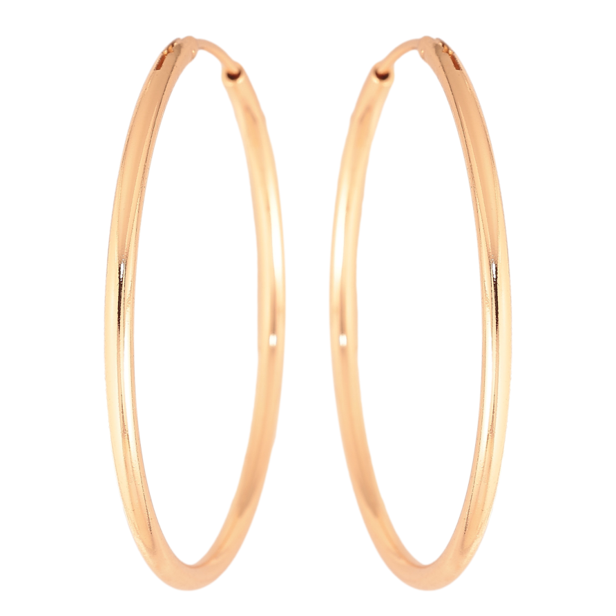 Серьги Xuping цвет Позолота 18K кольца (конго) "Классика" ø 4см фото №1 Серьги Xuping цвет Позолота 18K кольца (конго) "Классика" ø 4см фото №1