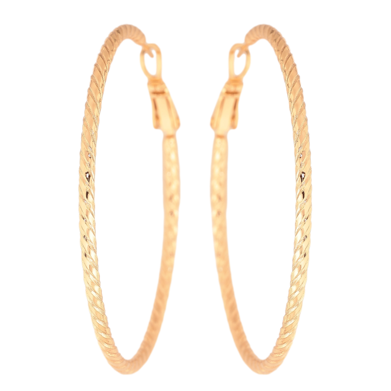 Серьги Xuping цвет Позолота 18K кольца (конго) "Декоративный узор" ø 5см фото №1 Серьги Xuping цвет Позолота 18K кольца (конго) "Декоративный узор" ø 5см фото №1