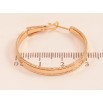 Серьги Xuping цвет Позолота 18K кольца (конго) "Декоративный узор" ø 3см фото №2 Серьги Xuping цвет Позолота 18K кольца (конго) "Декоративный узор" ø 3см фото №2