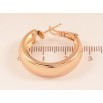 Серьги Xuping цвет Позолота 18K кольца (конго) "Широкие кольца" ø 2.5см фото №2