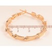 Серьги Xuping цвет Позолота 18K кольца (конго) "Декоративный узор" ø 3.5см фото №2