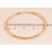 Серьги Xuping цвет Позолота 18K кольца (конго) "Классика" ø 4.4см фото №2