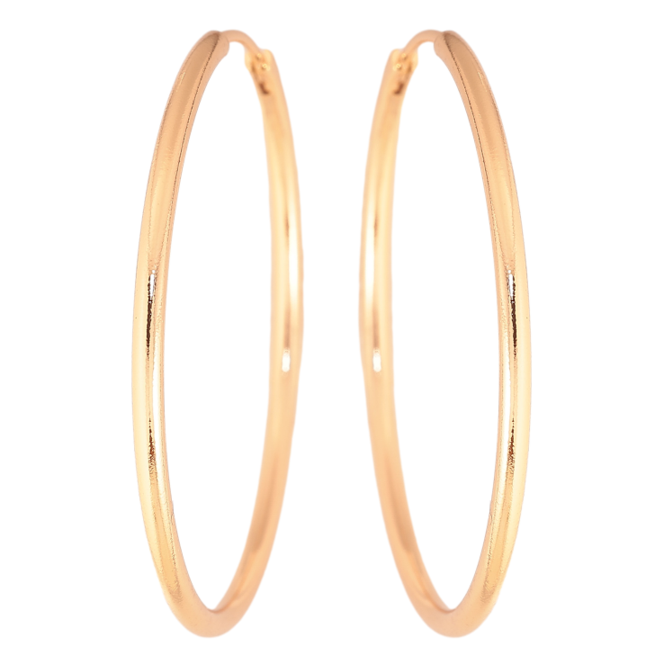 Серьги Xuping цвет Позолота 18K кольца (конго) "Классика" ø 4.4см фото №11 Серьги Xuping цвет Позолота 18K кольца (конго) "Классика" ø 4.4см фото №11