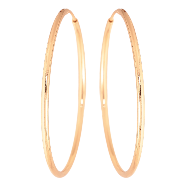 Серьги Xuping цвет Позолота 18K кольца (конго) "Классика" ø 5см фото №9 Серьги Xuping цвет Позолота 18K кольца (конго) "Классика" ø 5см фото №9